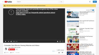 
                            3. Coinadder: Earn Bitcoins Viewing Websites and Videos - YouTube