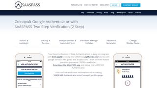 
                            11. Coinapult Google Authenticator & Two Step Verification 2 - Saaspass