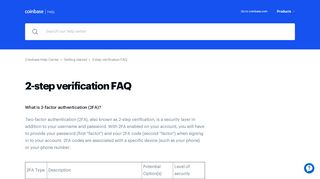 
                            8. Coinbase | 2-Factor Authentication (2FA) FAQ