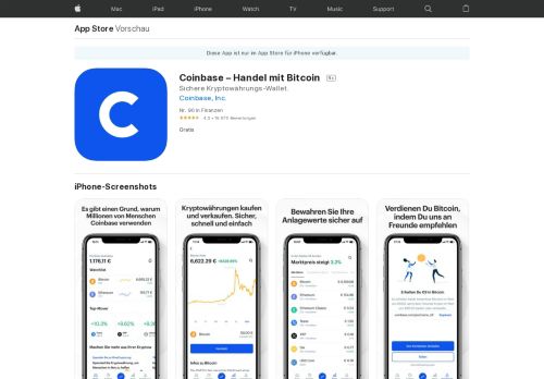 
                            9. Coinbase - Bitcoin kaufen im App Store - iTunes - Apple