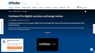 
                            11. Coinbase Pro review 2019 | Trading pairs, fees & more | finder.com.au