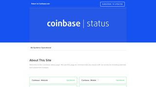 
                            1. Coinbase Status