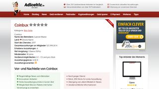
                            1. Coinbux ist ein Bux- und Bitcoin-Anbieter aus Deutschland - Adiceltic