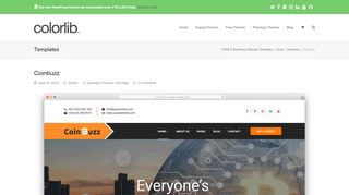 
                            10. Coinbuzz - Free HTML Cryptocurrency Website Template - ...