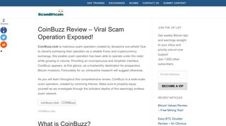 
                            10. CoinBuzz Review - Viral Scam Operation Exposed! - Scam Bitcoin