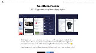 
                            11. CoinBuzz.stream: Slick Cryptocurrency News Aggregator | ...