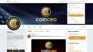 
                            7. Coinceo (@CoinceoExchange) | Twitter