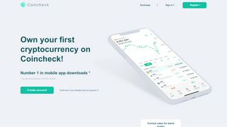 
                            5. Coincheck: The easiest way to buy and sell Bitcoin and cryptocurrency.