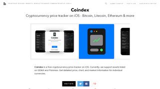 
                            9. Coindex: Cryptocurrency price tracker on iOS - Bitcoin, | BetaList