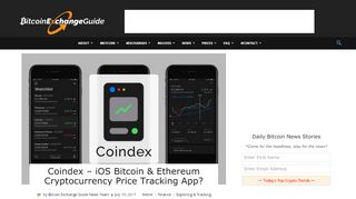 
                            8. Coindex Review - iOS Bitcoin & Ethereum Cryptocurrency Price ...