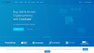 
                            4. CoinGate: Buy, Sell & Accept Cryptocurrencies