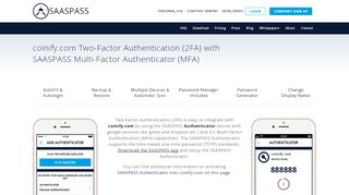 
                            9. coinify.com Authenticator Multi Two Factor Authentication 2FA MFA