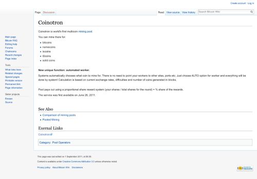 
                            13. Coinotron - Bitcoin Wiki
