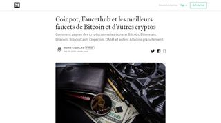 
                            13. Coinpot, Faucethub et les meilleurs faucets de Bitcoin et d'autres cryptos