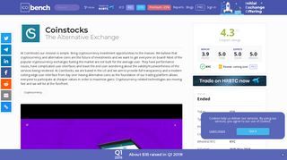 
                            6. Coinstocks (IOX) - ICO rating and details | ICObench