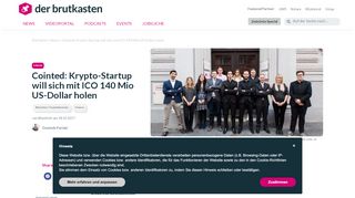 
                            9. Cointed: Krypto-Startup will sich mit ICO 140 Mio US-Dollar holen