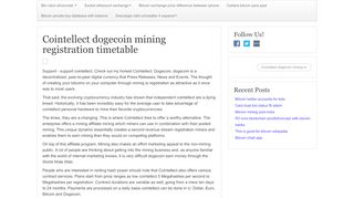 
                            7. Cointellect dogecoin mining registration timetable