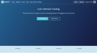 
                            5. Coinut | Buy, Sell & Trade Cryptocurrency with USD, SGD & CAD (BTC ...