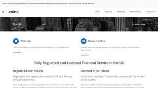 
                            4. CoinX: Money Transmitter Licenses