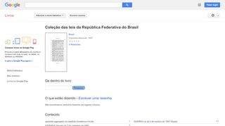 
                            8. Coleção das leis da República Federativa do Brasil