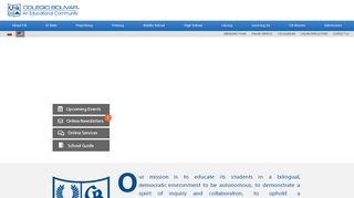 
                            3. Colegio Bolivar Home Page