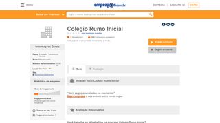 
                            11. Colégio Rumo Inicial - O que fazemos e Trabalhe conosco | Empregos ...