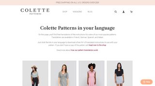 
                            6. Colette Patterns in your Language