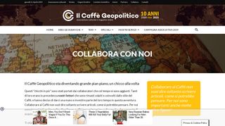 
                            3. Collabora con noi | Il Caffè Geopolitico