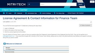 
                            4. Collaborati: Where can I find the link for the license agreement and ...
