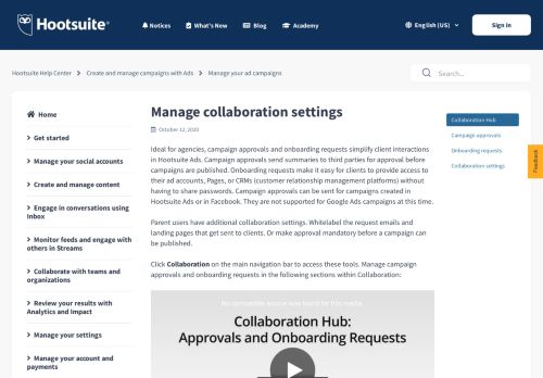 
                            10. Collaboration - approval and onboarding requests – Hootsuite Help ...