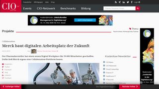 
                            10. Collaboration: Merck baut digitalen Arbeitsplatz der Zukunft - cio.de