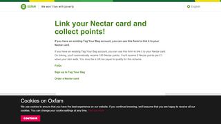 
                            13. Collect Nectar points with Tag Your Bag scheme - Oxfam GB