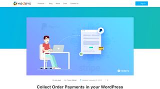 
                            4. Collect Order Payments in your WordPress Site Using Forms - weDevs
