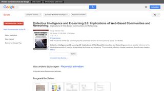 
                            11. Collective Intelligence and E-Learning 2.0: Implications of ...
