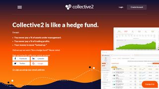 
                            4. Collective2 - Let's replace hedge funds with something better