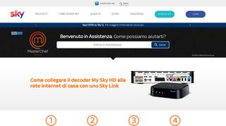 
                            4. Collega decoder con uno sky link