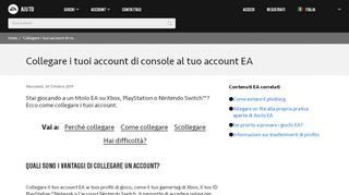 
                            2. Collegare i tuoi account di console al tuo account EA - EA Help