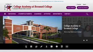 
                            6. College Academy at Broward College / Homepage - Broward Schools