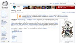 
                            7. Collège Boréal - Wikipedia