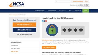 
                            4. College Coaches | How to Log In to Your Account - NCSA