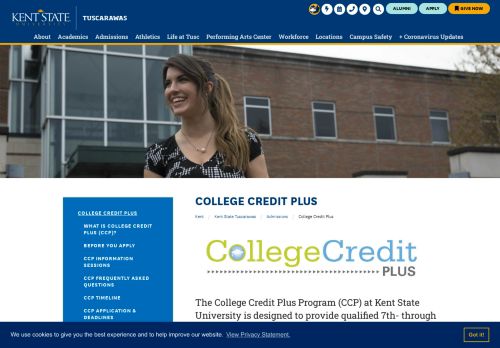 
                            13. College Credit Plus | Kent State Tuscarawas | Kent State University