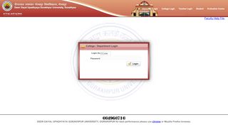 
                            7. College Login - deen dayal upadhyaya gorakhpur university, gorakhpur