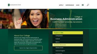 
                            12. College of Business Administration - Sacramento State