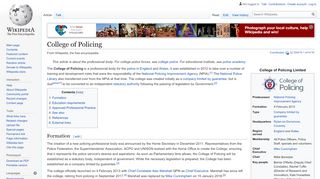 
                            13. College of Policing - Wikipedia