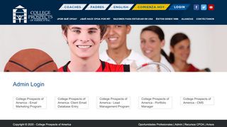 
                            1. College Prospects of America - Admin Login