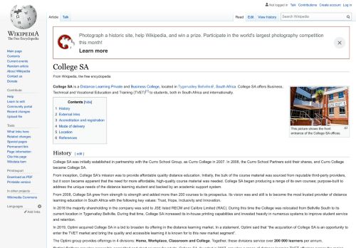 
                            11. College SA - Wikipedia