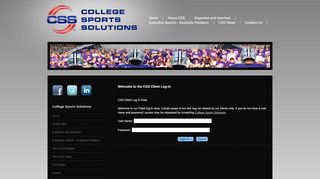 
                            10. College Sports Solutions : Client Log-In