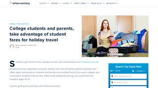 
                            12. College students and parents, take advantage of student fares for ...