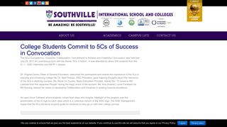 
                            6. College Students Commit to 5Cs of Success in Convocation -