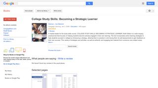
                            3. College Study Skills: Becoming a Strategic Learner